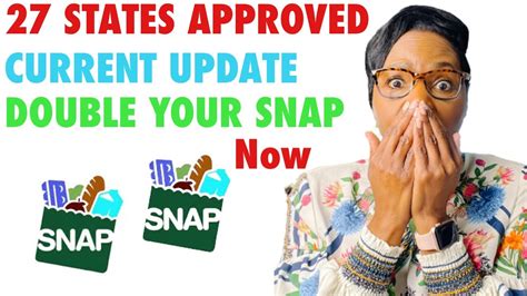 States Approved For Double Your Snap Ebt Food Stamps Benefits Youtube