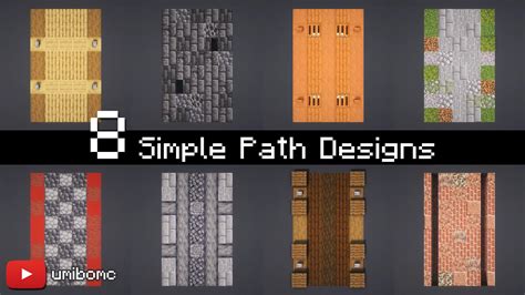 simple path designs rminecraftbuilds
