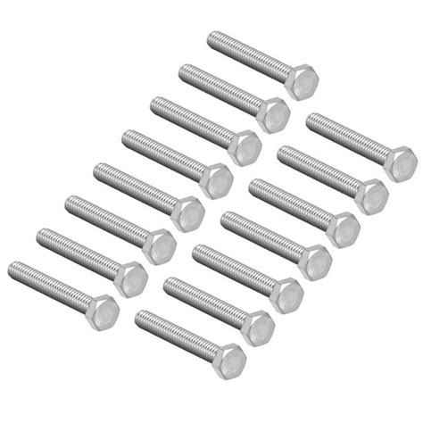 M8 Thread 60mm Hex Screw Bolts 304 Stainless Steel 15 Pack Walmart Ca