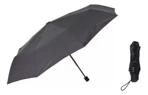 Imporiente Guarda Chuva Sombrinha Manual Cor Preto Mercadolivre