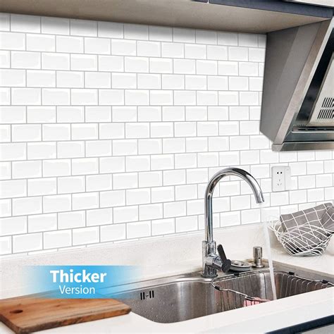 Subway Tiles Peel And Stick Backsplash Stick On Tiles Kitchen