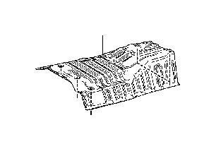 Toyota Rav Floor Pan Heat Shield Upper Main Muffler Heat Main