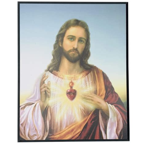 Buy Jwg Industries Sacred Heart Of Jesus Wall Art Modern Picture Online