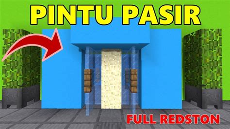 Cara Membuat Pintu Pasir Otomatis Di Minecraft Tutorial Minecraft