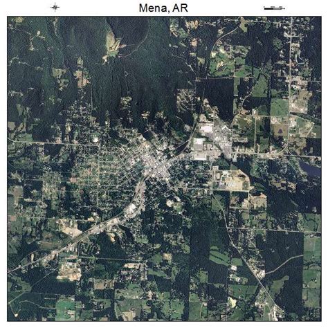 Aerial Photography Map of Mena, AR Arkansas