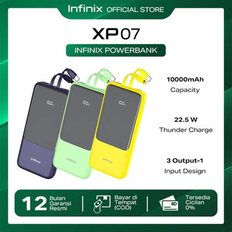 Jual Infinix Power Bank XP07 10000mAh Two Way Super Fast Charging