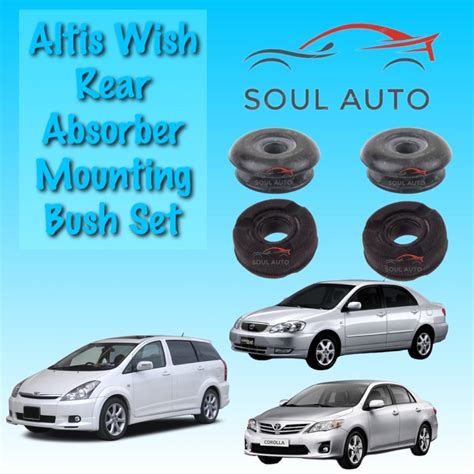 2set 4pcs Toyota Altis Wish ZNE10 ANE10 ZGE20 Caldina Rear Absorber