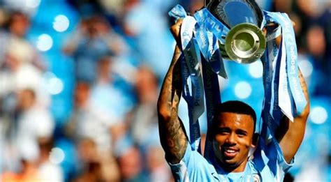 In Pics Champions Manchester City Lift Epl Trophy Sports News