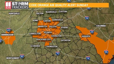 Sahara Dust Cloud Forces Code Orange Air Alert In Atlanta