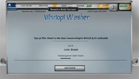 Master The Whirlpool Cabrio Washer Diagnostic Test Today Machine