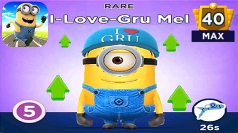 Despicable Me Minion Rush I LOVE GRU MEL Level Up Costume Gameplay