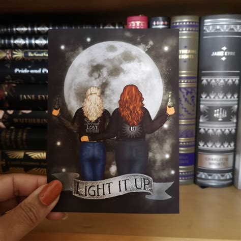 Light It Up Crescent City Print Featuring Bryce And Danika Black