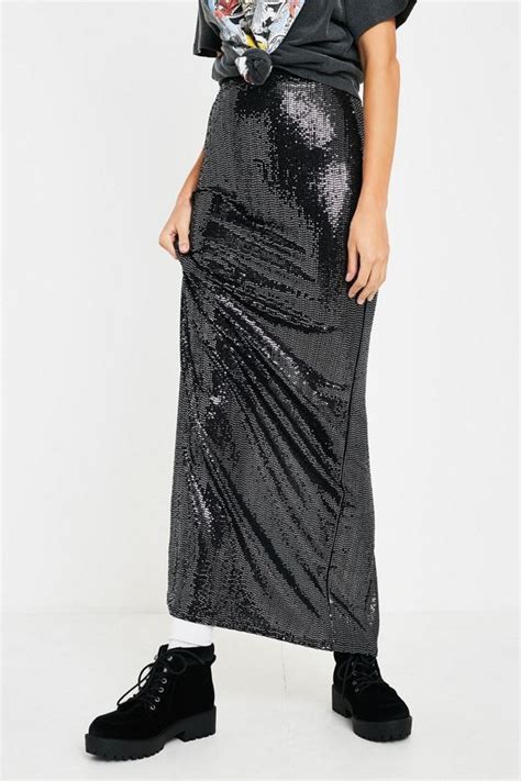 Uo Sparkly Maxi Skirt Maxi Skirt Skirts Maxi