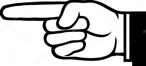 Pointing hand (point finger) — Stock Vector © Tribaliumivanka #27132563