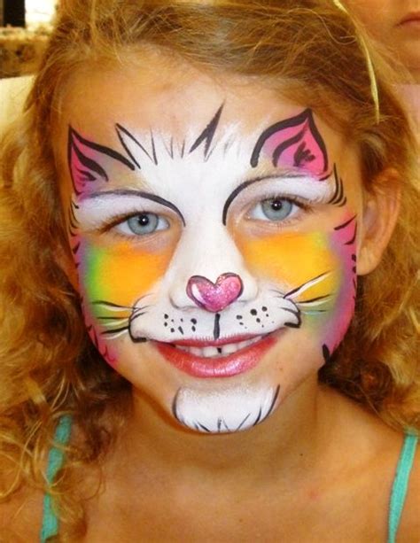 Rainbow Cat Face Painting Face Painting Designs Rainbow Cat