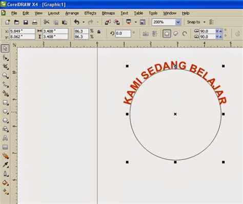 Cara Membuat Tulisan Melengkung Di Di Coreldraw