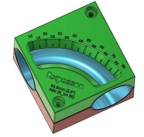 STL File Cutting Tool Holder Exhaust Pipe Bend Cut D63 5mm 2 5 3D