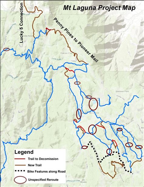 Mount Laguna Trail Map