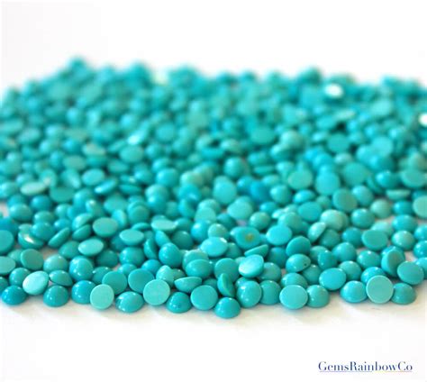 Turquoise Rounds Mm Cabochons Loose Gemstone Gemsrainbowco