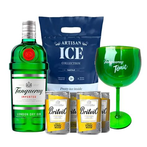 COMBO GIN TANQUERAY LONDON DRY 04 LATA DE TONICA BRITVIC 150ML