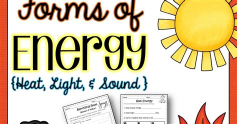 I Teach Second 2nd Grade Teaching Resources Forms Of Energy Light