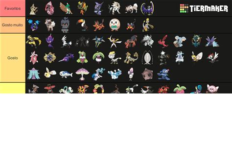 Pokemon Gen 7 Alola Maker Tier List Community Rankings TierMaker