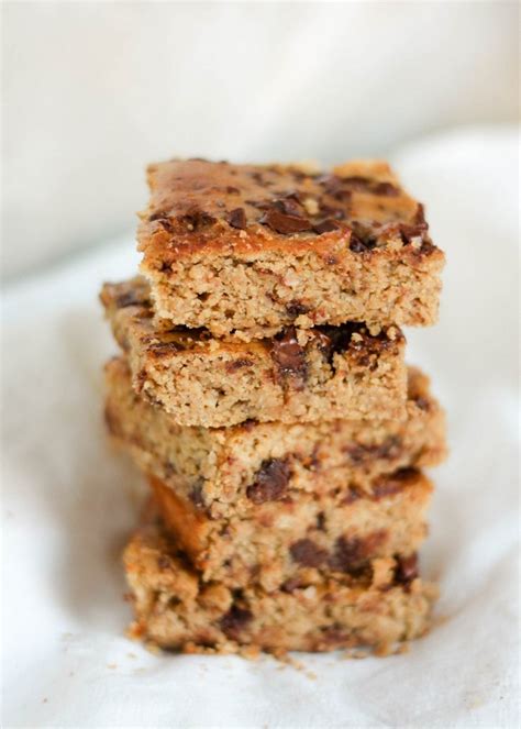 Peanut Butter Banana Chocolate Chip Chickpea Blondies Ambitious Kitchen