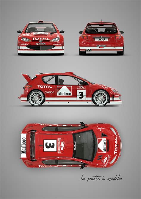 La Patte A Modeler Peugeot 206 Wrc