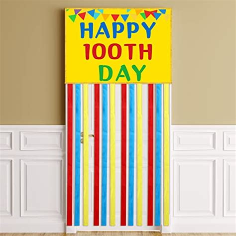 100th Day Of School Door Banner Happy 100 Days Porch Sign For