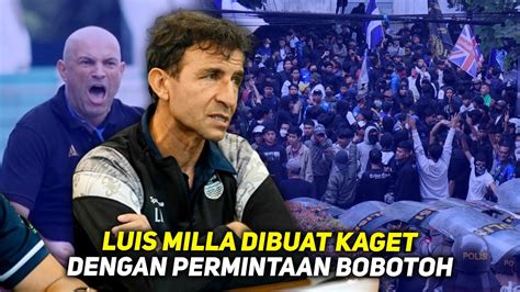 Bobotoh Turun Tangan Desak Luis Milla Kabulkan Permintaannya Di Sisa