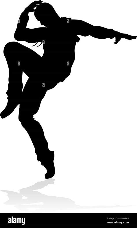 Street Dance Dancer Silhouette Stock Vector Image And Art Alamy