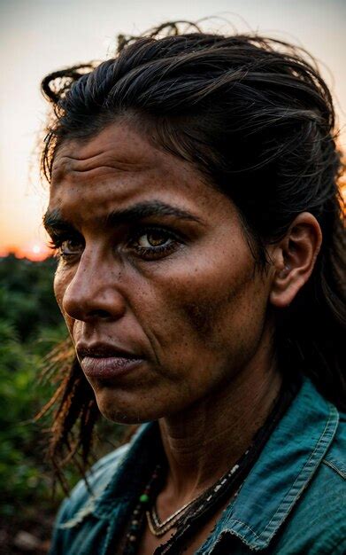 Premium Ai Image Photo Of Savage Tribal Woman In The Jungle Generative Ai