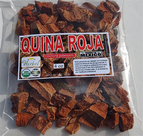 Quina Roja Cinchona Peruvian Quinine Bark Oz Etsy