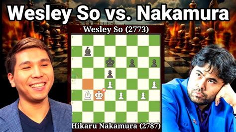 Intense 96 Move Positional Battle Wesley So Vs Hikaru Nakamura Youtube