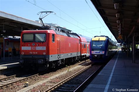 112 112-8 mit der RB43 (RB 17631) nach Halle(Saale) in Magdeburg ...