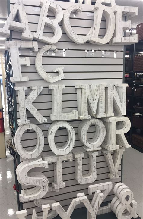 Distressed White Letters From Hobby Lobby Eat Decoración De Unas Letras