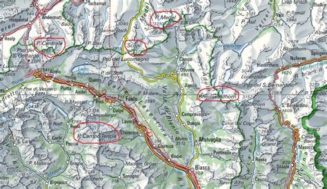 Canton Ticinomap Alpinismo