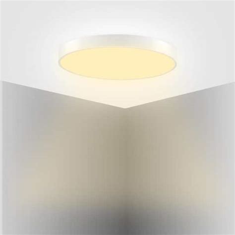 CIPACHO 11 81 In 20 Watt 1 Light White LED Flush Mount Light Fixture