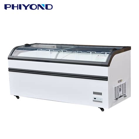 Phiyond Dg 1800 580L Supermarket Commercial Island Freezer Low E