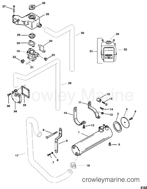 Closed Cooling System 1996 Mercruiser 3 0lx [alpha] 430l000js Crowley Marine