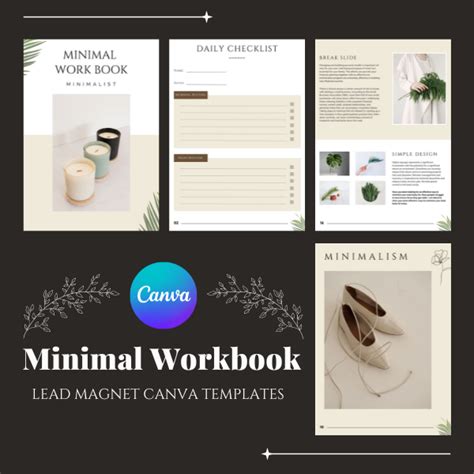 Minimal Workbook Lead Magnet Canva Template Pennyblack Templates