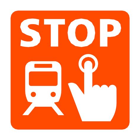 Emergency Train Stop Button Vector Svg Icon Svg Repo