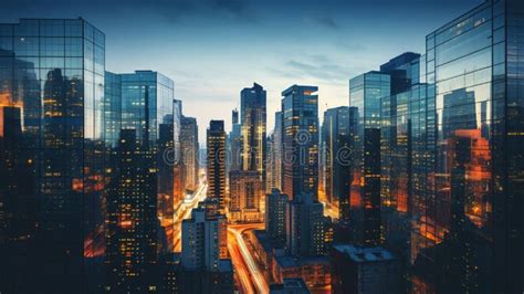 Close Ups Of Modern Urban Tourism City Landscapes In Commercial High