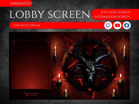 Animated Just Chatting Screen Lobby Screen Twitch Chat Overlay