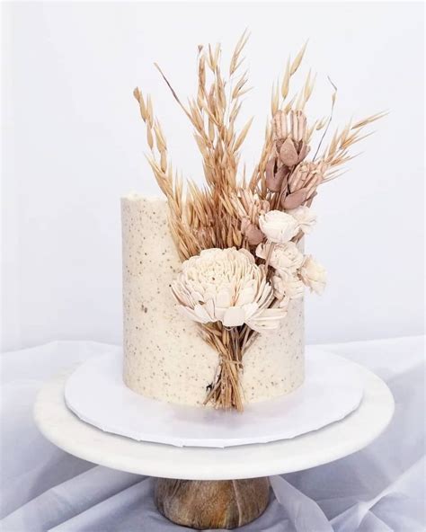 40 Delicious Looking And Rustic Boho Wedding Cakes ShaadiWish