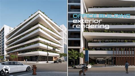 Tutorial Render Exterior Edificio De Oficinas Youtube