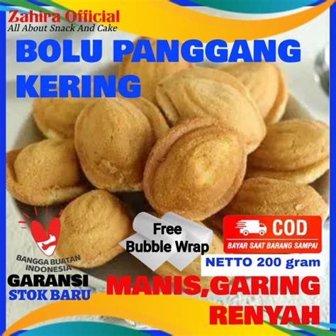 Promo Kue Bolu Panggang Kering Roti Ketapang Jadul 200 Gram Kab