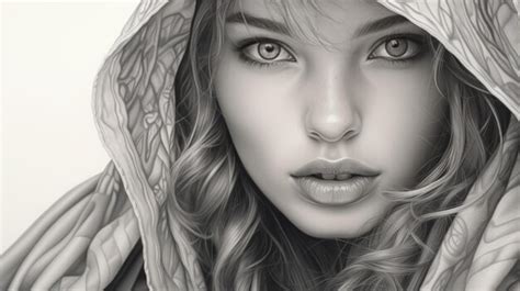 Premium AI Image | Hyper Realistic Portrait Drawing