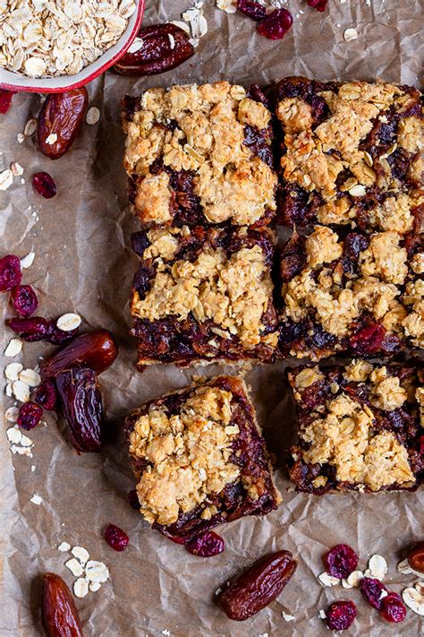 Vegan Cranberry Date Bars Annie S Noms