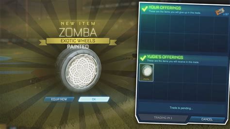 How I Got Free Titanium White Zombas On Rocket League Youtube